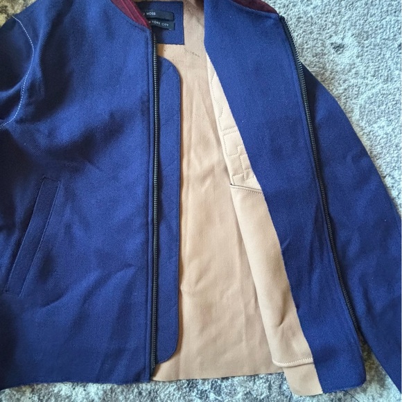 Pyer Moss Navy Varsity Jacket NYC Embroidered
Letterman Bomber Size Small - Picture 12 of 14